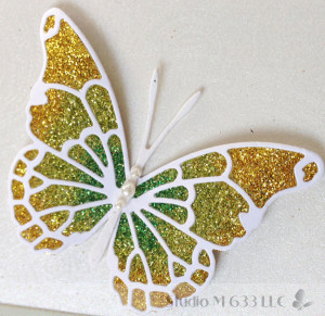 Square Butterfly Birthday Greeting--StudioM633.com