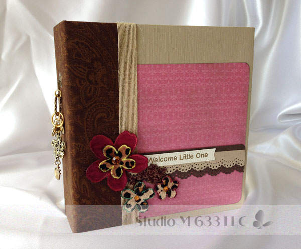 Safari Themed Baby Girl Mini Album--StudioM633.com