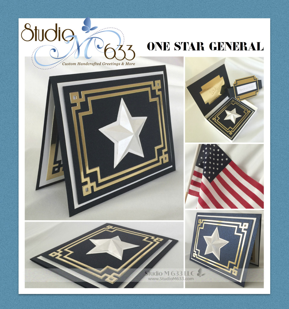 One Star General Card Studio M 633 www.StudioM633.com