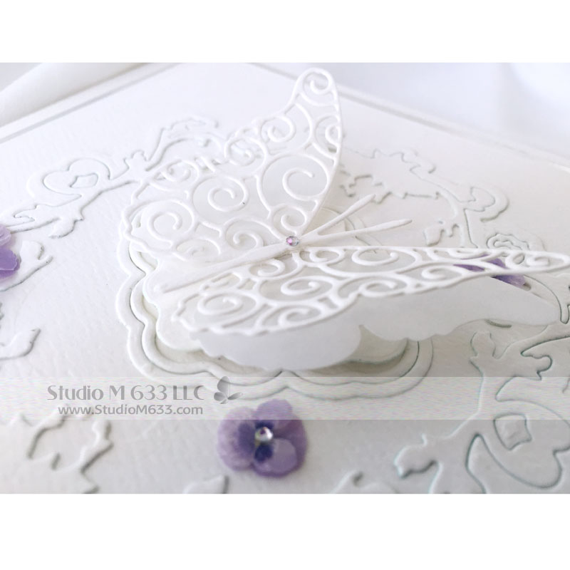 SM633 6x6 Butterfly Card www.StudioM633.com