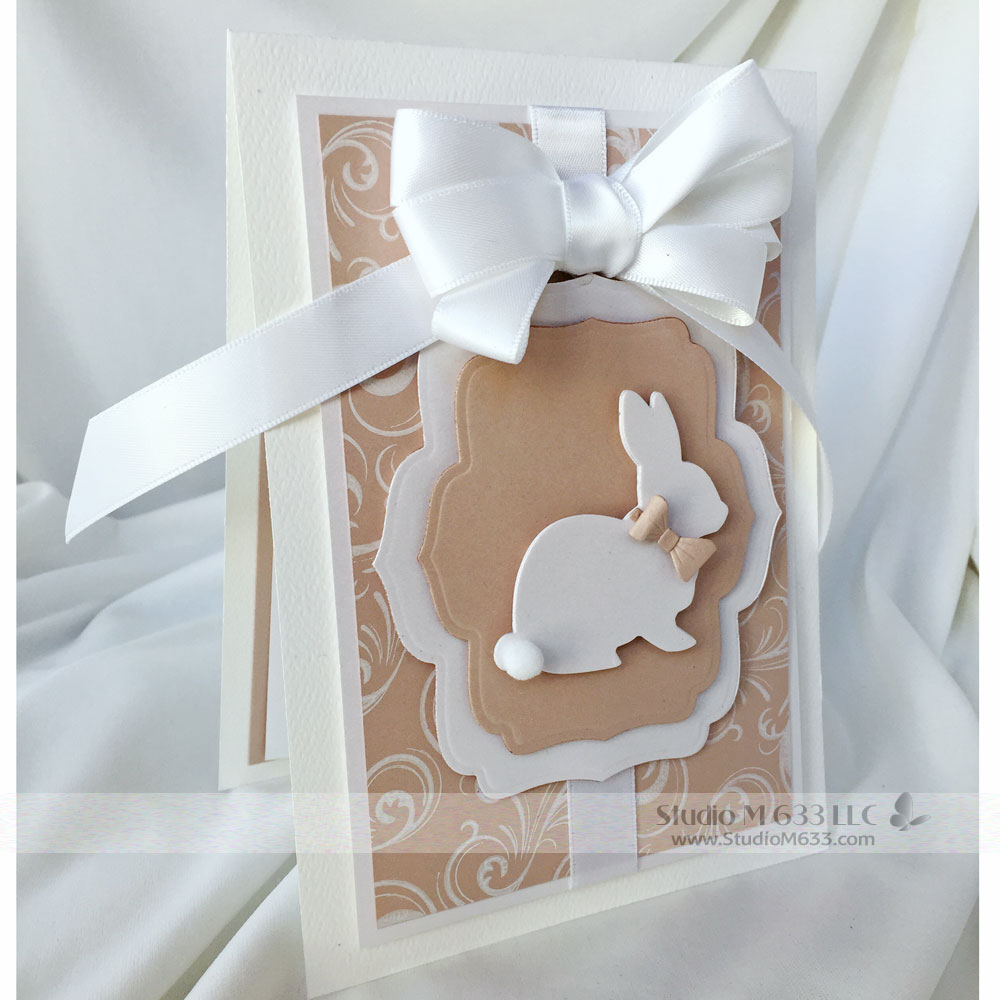 www.StudioM633.com SM633 Blush Bunny Card