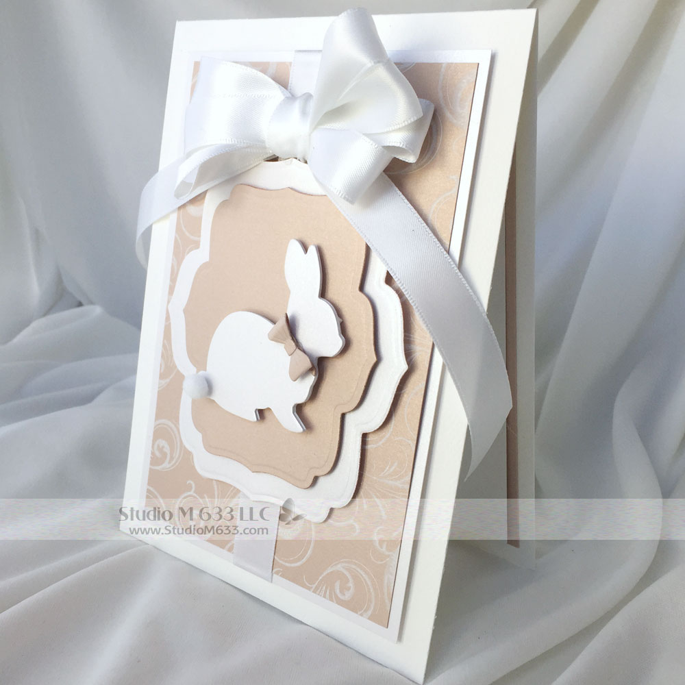 www.StudioM633.com SM633 Blush Bunny Card