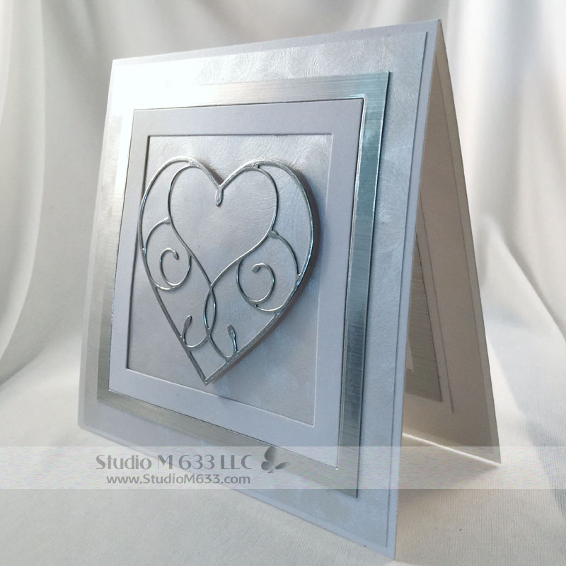 Square Silver&Pearl-Heart www.StudioM633.com